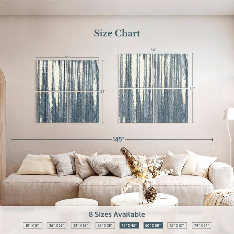 Avery Indigo Muse I, 50" H x 50" W