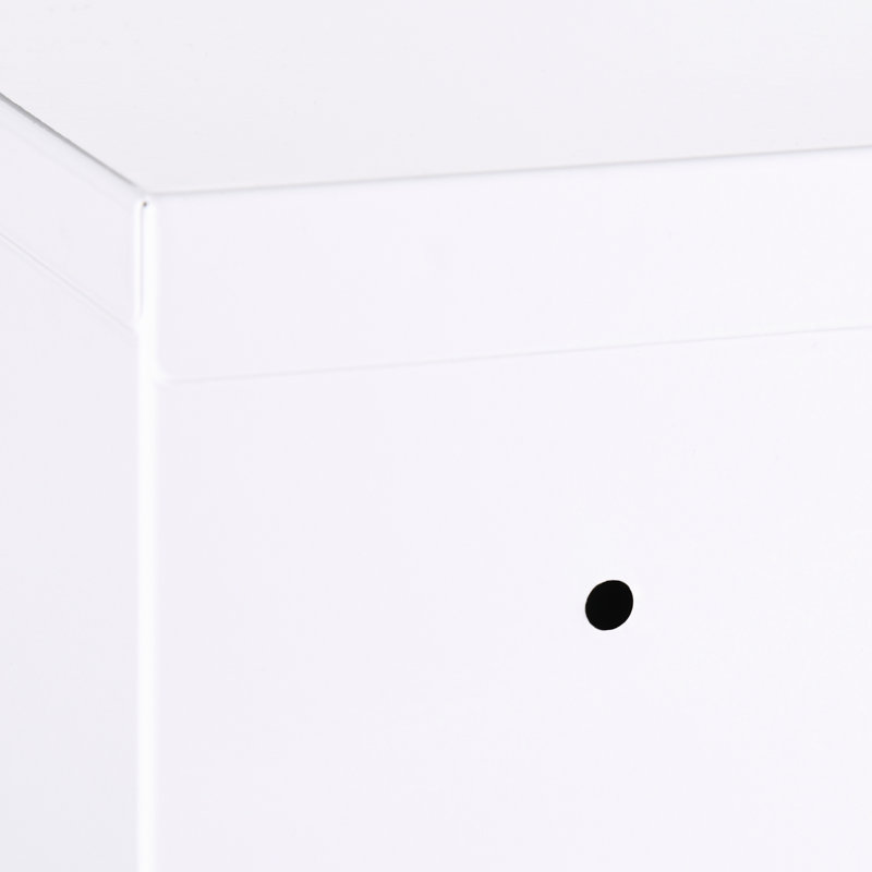 Armoire de salle de bain verrouillable en acier à 3 niveaux 16 po x 21 po, blanche, fixée au mur pour une meilleure accessibilité Pharmacie avec serrure 16 po x 21 po