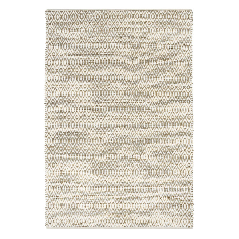 Tapis brun tissé à la main Darlette, Rectangle 5 pi x 8 pi
