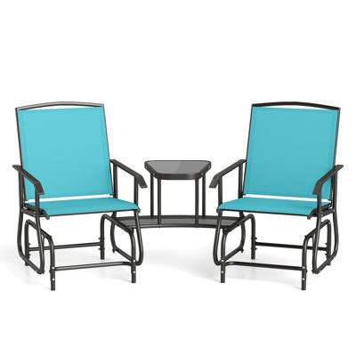  Fauteuil oscillant en métal pour 2 personnes
