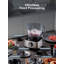 Robot culinaire 14 tasses, 800 W, 2 vitesses, 6 fonctions pour déchiqueter, trancher, pétrir, émulsionner et presser