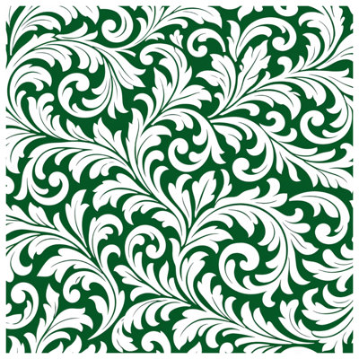 White Floral Swirls Comforter