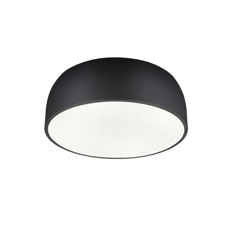 Pomonok 13cm Led Integrated Semi Flush Mount, Black