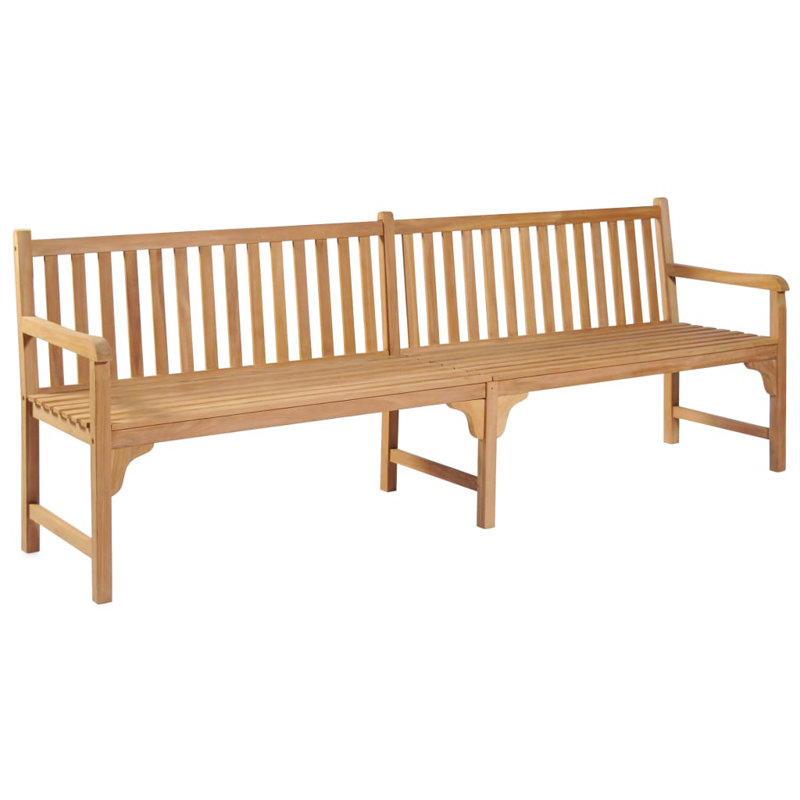 Banc de jardin en teck Mcghee, Vert