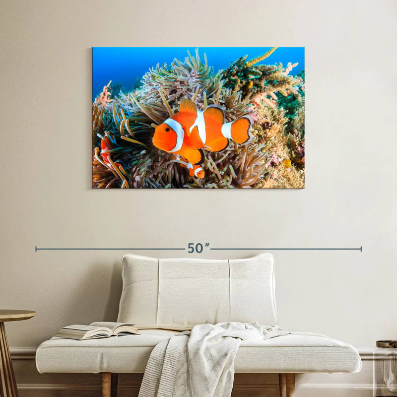 Brampt Fish Swimming, 26" H x 39" W