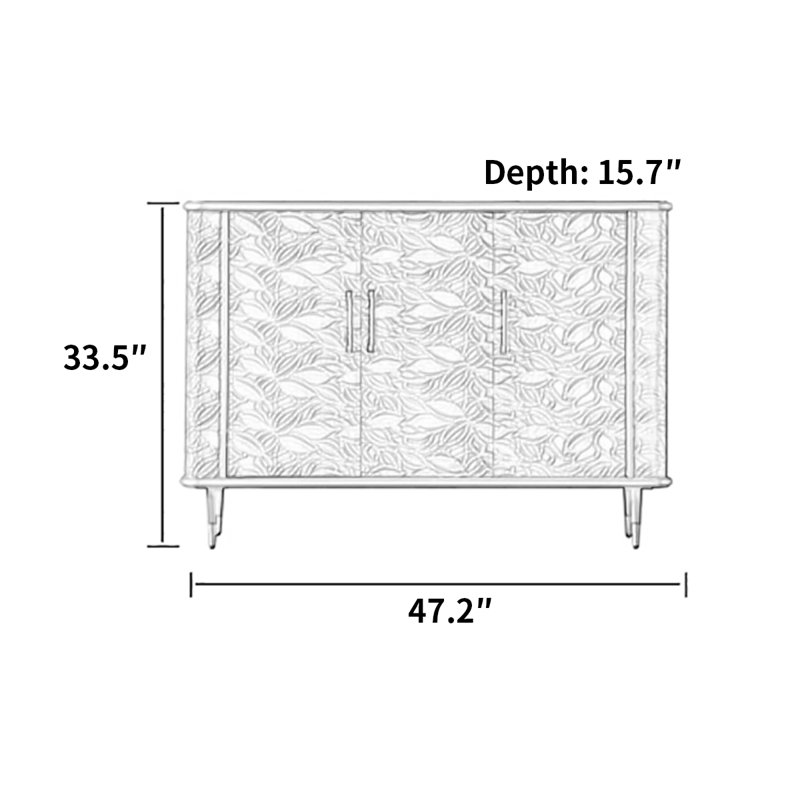 Simple Light Luxury Multi-functional Decor Cabinet