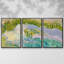 «Treasured Island», reproduction sur toile flottante 3 pièces-267208065-267208068