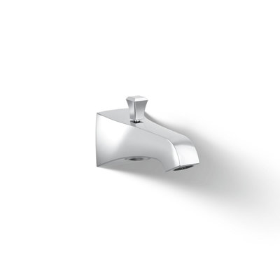 Memoirs Stately Wall-Mount 6" Diverter Bath Spout with Deco Lift Knob