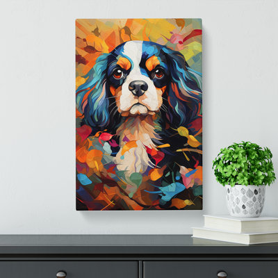 Cavalier King Charles Spaniel Orphism - Wrapped Canvas