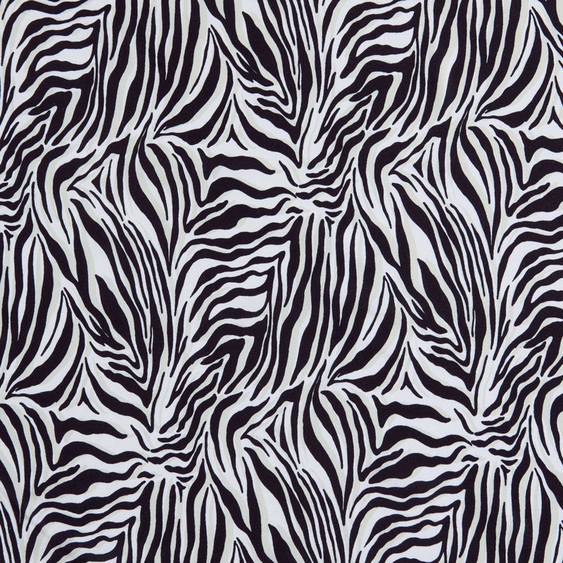 Betsey Johnson Printed Novelty Sheet Sets, Wild Zebra Black, Twin Sheet Set with 1 Standard Pillowcase