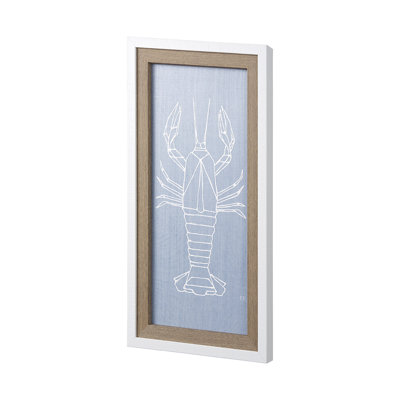 «Crawfish II a Hand Hand», reproduction d'art encadrée texturée
