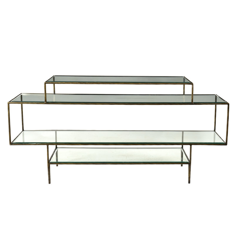 Zyron 60'' Glass Top Console Table
