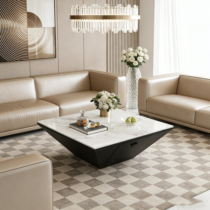 Kasi, Gris/blanc/noir, 12.99" H  x 31.49" D x 31.49" W
