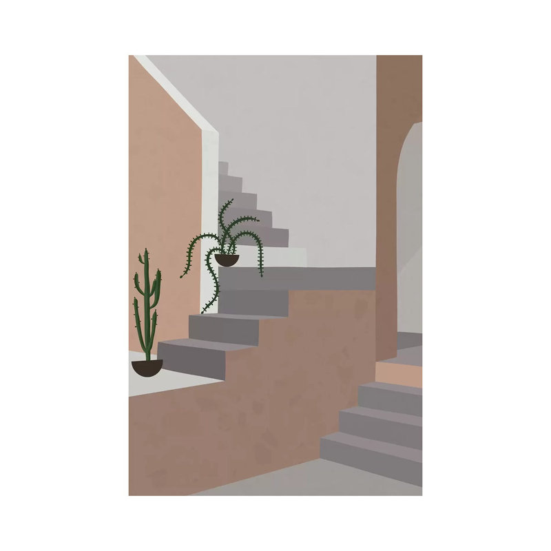 Stairs & Arc by Alisa Galitsyna - Wrapped Canvas Print, 20.32 cm H x 30.48 cm W