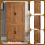 64 po H 64 po Armoire de cuisine en bois, garde-robe autoportante avec tablettes réglables-945726545