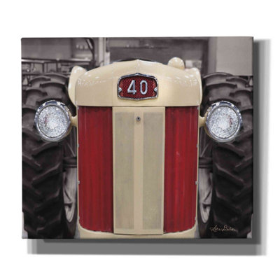 'Tractor Close Up MF40' by Lori Deiter, Canvas Wall Art
