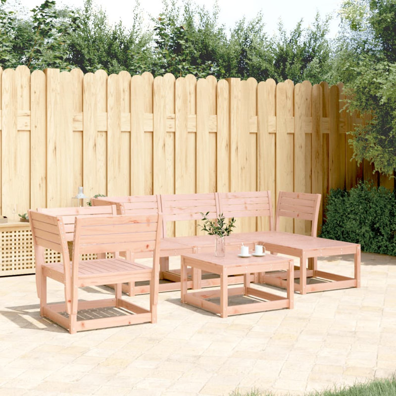 Alpen Home 5 Piece Garden Lounge Set Impregnated Wood Pine, Brown
