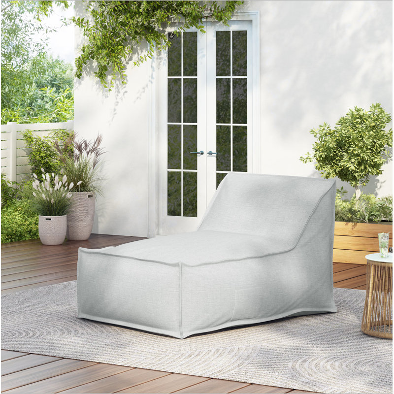 Fauteuil à billes Perry, gris clair, Coton gris pâle