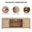 Meuble télé 66 po Boho Rattan