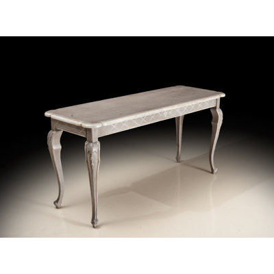 63" Solid Wood Console Table