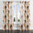 Arc Room Darkening Curtains - Orange Boho Calm Arches Grommet Curtain - 1 Panel-497746758-497746755