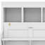 Lit escamotable simple peu encombrant avec bureau et tablettes intégrés, lit escamotable avec rangement pour petites pièces-1143922133