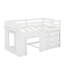 Lit mezzanine simple avec armoire et tablette-496998088