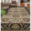 Hand Knotted Wool Oriental Area Rug in Ivory And Black