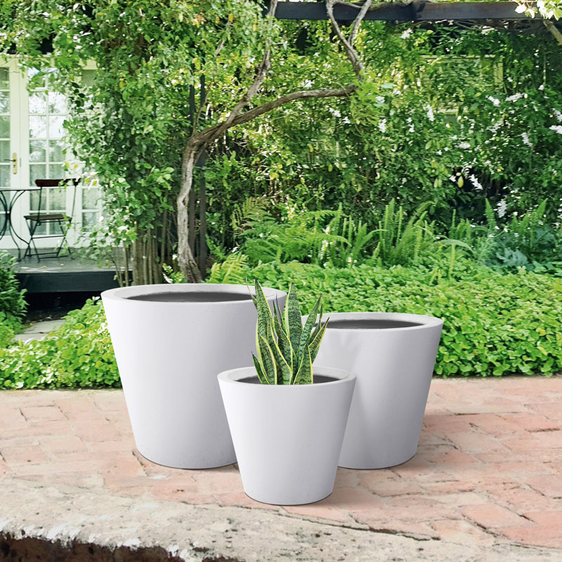 Pot de fleurs Waitman, Blanc pur