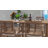 3FT Aluminum Patio Dining Table for 4, Waterproof All-Season Outdoor Table, Wood-Look E-Coated, White-1011922030