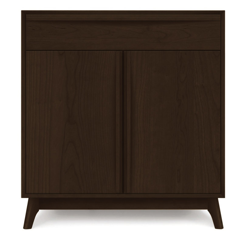 Catalina 33.5'' W Solid Wood Server, Smoke Cherry