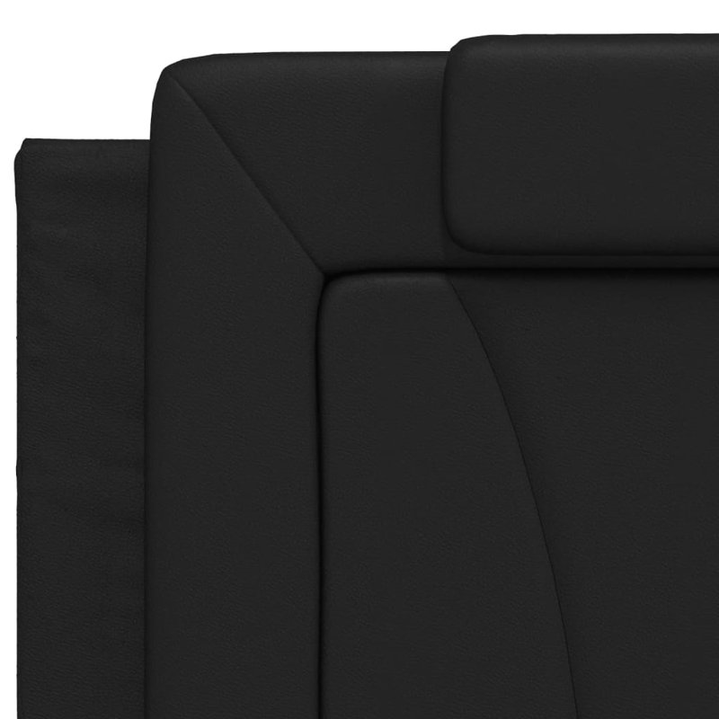 Coussin de tête de lit Ebern Designs, Très grand, Noir