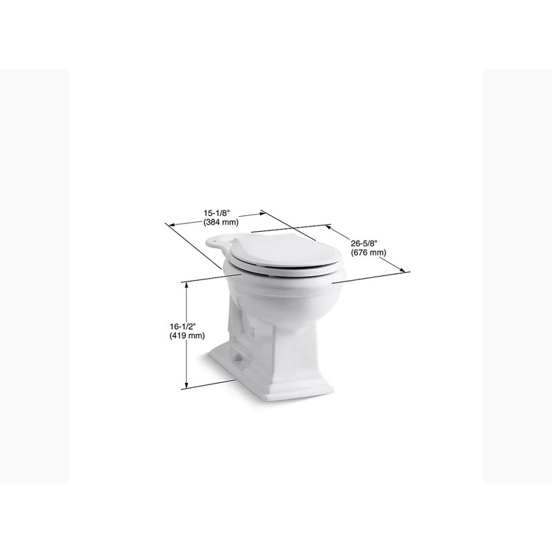 Cuvette de toilette Memoirs Comfort, Blanc