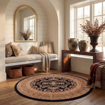 Klose Oriental Black Area Rug