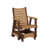 Natural Teak Top/Chocolate Brown Base