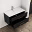 Ensemble de meuble-lavabo mural 36 po avec lavabo 36 po, double tiroir, lavabo en céramique, poignée longue en métal, installation facile-2048877653