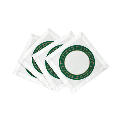 Serviettes de table en satin de coton Timothy Corrigan Parter Reverre Claire