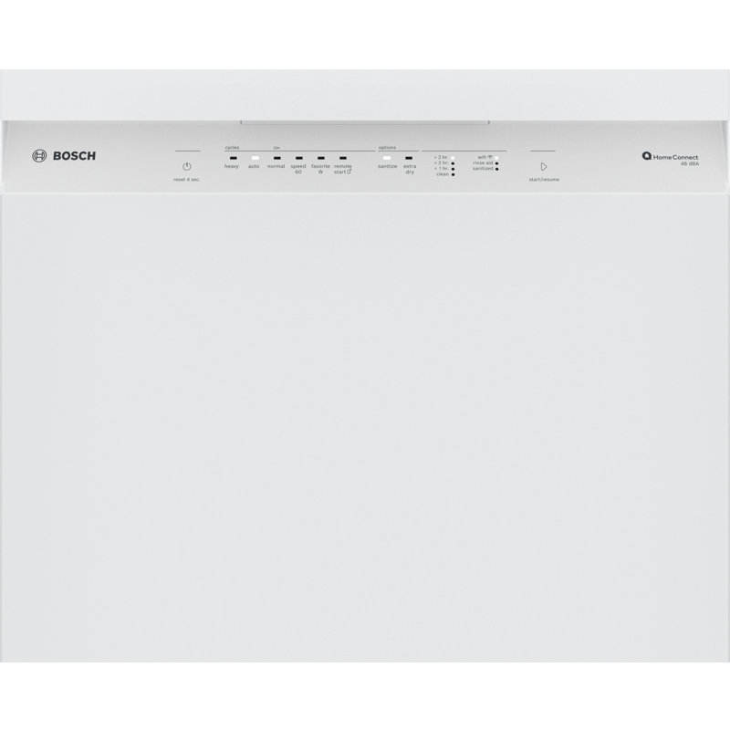 24" Recessed Handle 300 Series Dishwasher, White