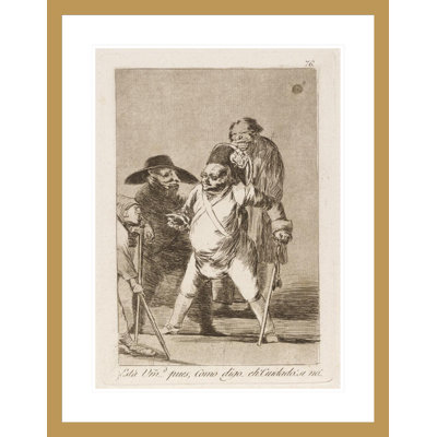 «Está Umd. … Pues Como digo… euh! Cuidado! si non! (Vous comprenez?… Et bien je dis… eh! Attention! Autrement…) par Francisco de Goya - Impression sur toile