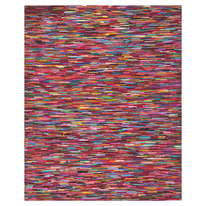 Nantucket Pink and Multicolor Hand-Tufted Cotton 10' x 14' Area Rug