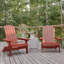 Chaise Adirondack pliante en résine Balasi-759643973