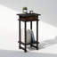 Furinno Turn-N-Tube Tall Nightstand with Bin, Espresso/Brown-333640568-292757587