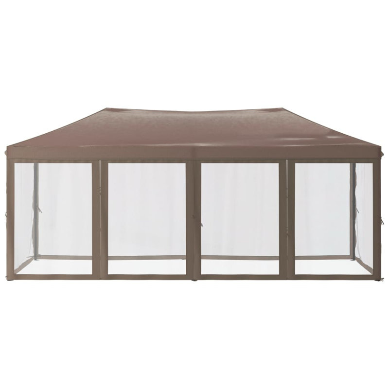 Alizai 6 x 3m Steel Party Tent, Black, Taupe