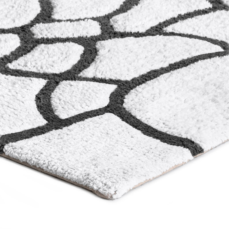 Tapis de bain Raul, l 30 po x L 50 po, gris