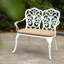 Banc en fonte d'aluminium avec coussin-1041270317