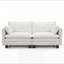 Canapé moderne en chenille, canapé compact à 2 places avec deux ports de chargement USB et poches latérales, petit canapé pour chambre, bureau et appartement.-133070908