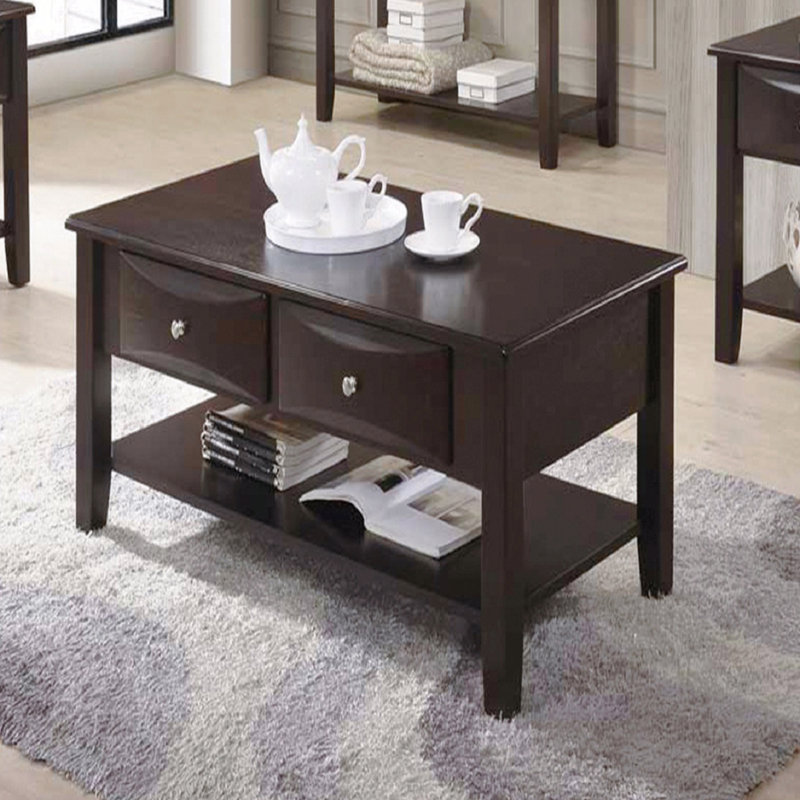 Table basse à deux tiroirs