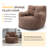 Soft Teddy Fabric Bean Bag Chair-808336749