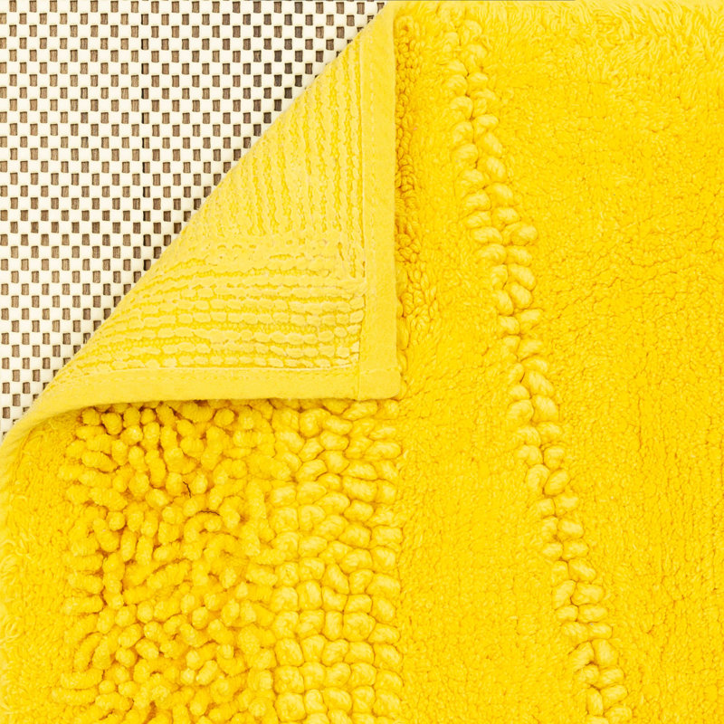 Tapis de bain lavable à la machine antidérapant Laverne, L 21 po x L 34 po, Fiesta rayon de soleil