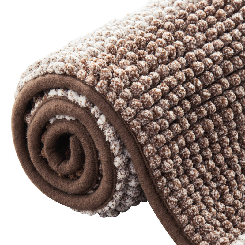 Tapis pour salle de bain Mersin, Café, L 20 po x L 32 po